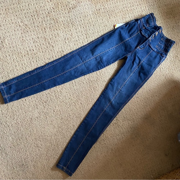 New Authentic Colombian High Waist Butt Lifting Levanta Cola Jeans COL 6 / US 1 - Picture 3 of 6